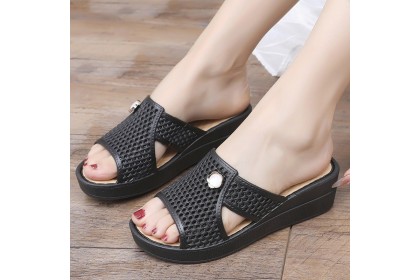 Smartchoice* Women's Thick-soled Wear-resistant Non-slip Mid High Sandals