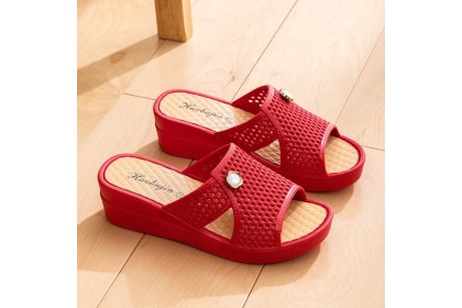 Smartchoice* Women's Thick-soled Wear-resistant Non-slip Mid High Sandals