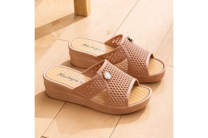 Smartchoice* Women's Thick-soled Wear-resistant Non-slip Mid High Sandals
