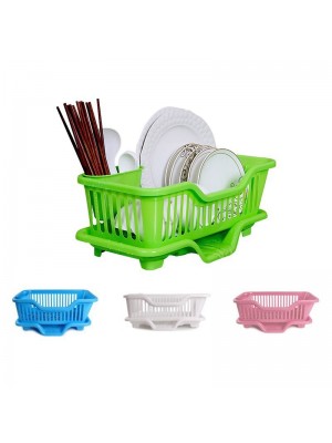 Kitchen Water Draining Pleated Container Dish Rack